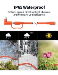 14AWG 8mm Extension Cable for Solar Generators 10FT 3M, DC7909 Solar Panel Ca…