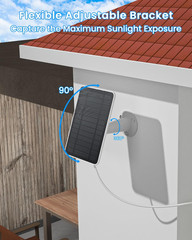 Solar Panel Charger Compatible with Arlo Essential 2K Outdoor(2Nd Gen)/Essential