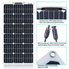 180W Solar Panel Trickle Charge Battery Charger 18V Maintainer Marine RV Car