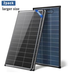 2PCS Solar Panel 400W(200*2) Bifacial N-Type PV Module 12V Home Off-Grid Battery