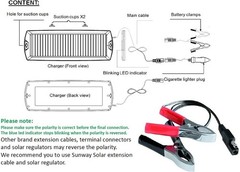Sleek 12V Solar Battery Maintainer with Lightweight Design & Easy Installation