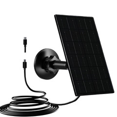 10W 6V Outdoor Portable Solar Panel Charger Waterproof 9.8Ft Cord 2-In-1 Micro U