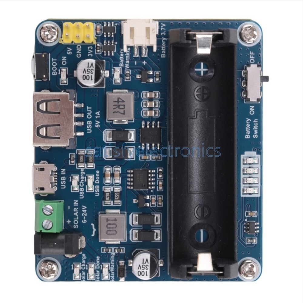 6~24V Solar Panel Power Management Module Support MPPT 850mAh Li-ion Battery NEW
