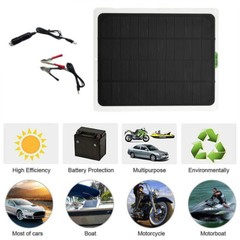 20W Solar Panel 12V Trickle Charger Battery Charger Kit Maintainer Boat RV Car