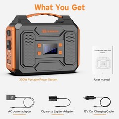Portable Power Station 300W Solar Generator