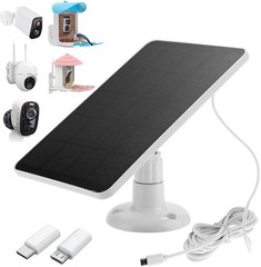 Efficient 4W Solar Panel Charger for Doorbell & Security Cameras – Easy Install