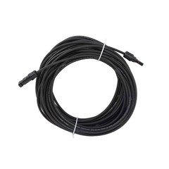 20M 4mm² Solar Cable Black+Red Waterproof Wire w/M4 Connector for Solar Panels