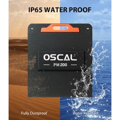 OSCAL PM 200W Foldable Solar Panel Portable IP65 With Type-C QC3.0, USB Output