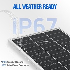 Durable 100 Watt Solar Panel with 23% Efficiency – Ideal for Marine and Caravan