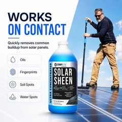Solar Panel Cleaner 32 Oz (Makes 128 G) – Super Concentrated Cleaning Solutio…