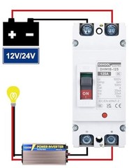 125 Amp DC Circuit Breaker, Battery Disconnect Switch for Power Station 125a