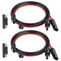 10AWG SAE to Solar Panel Connector Cable 2FT 2PCS, Heavy-Duty Tinned Copper, …