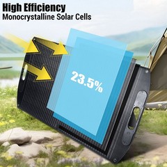 100W 200W Foldable Mono Solar Panel 23% Efficiency IP68 Camping Solar Off Grid