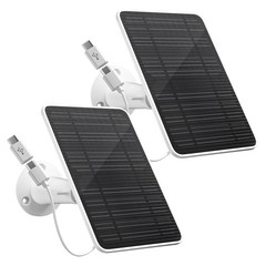 Solar Panel for Security Camera, 5W Solar Panel Charger Compatible with Eufyc…