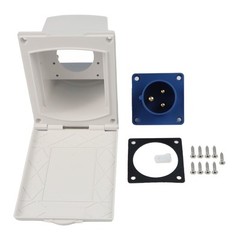 Robust 16A Waterproof Power Socket for RVs and Campers IP44 Protection Rating