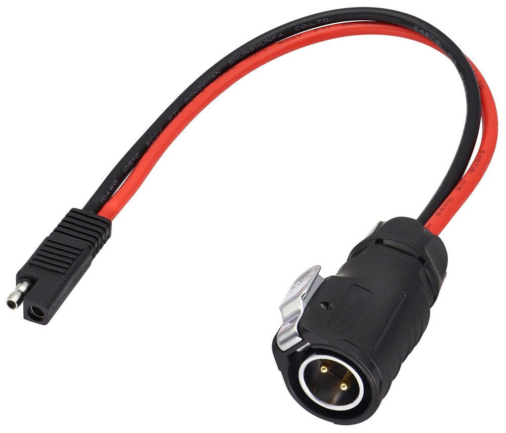 zdyCGTime 2 Pin Power Industrial Circular Connector to SAE Cable for Solar Pa…