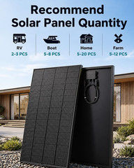 400W Solar Panel, 2 Pack 200 Watt N-Type 12V for Off-Grid Systems | N-Type 16BB
