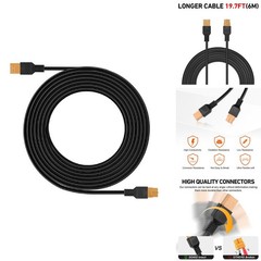 DOKIO XT60 Solar Cable, 19.7 Ft Male-to-Female Extension 12V/24V Solar