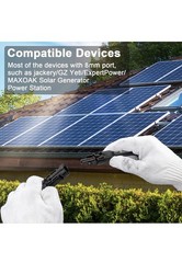 Solar Panel To 8mm Adapter Cable Dc 8mm Connector With Dc 5.5X2.5mm Converter📦