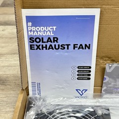 Voltset Solar Fan for Outside 20W Solar Power Exhaust Fan for Outdoor W/ Panel
