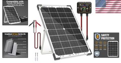 30W Waterproof Solar Battery Charger with 10A MPPT Controller & Adjustable Mount