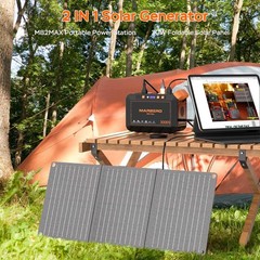 MARBERO Solar Generator 111Wh Portable Power Station with Solar Panel 30W Inc…