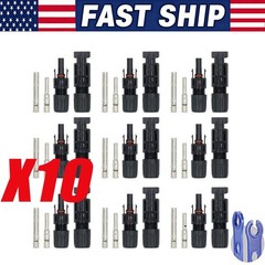 10Set Male Female Wire Cable Connector Set Solar Panel Waterproof Connector