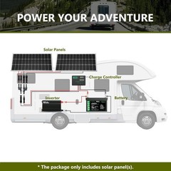Versatile Waterproof 100W Solar Panels – Easy Installation for All Outdoor Needs