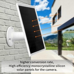 Panel Solar Para Camara De Seguridad Cargador Solar Portatil Con Puerto a Tipo C
