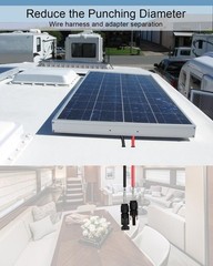 QNHEAY Waterproof Solar Connector Entry Gland Cable Junction Box Through RV R…