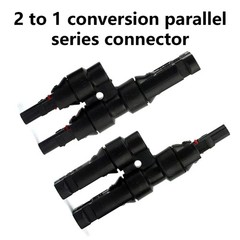 1 Pair IP67 Solar T Branch 2 to 1 Male And Female Combiner Box Inverter