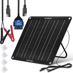 Cargador Solar de Batería con Mantenimiento OBDII de 10 W – Kit de Cargador Sola