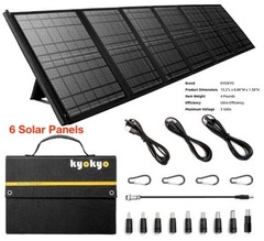 Solar Panel Portable KIT Outdoor, Camping, Hiking, RV- 60W, 5V, USB & 18V KYOKYO