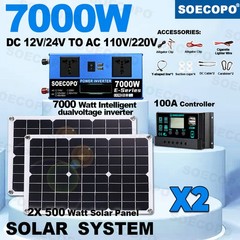 7000W Sine Wave Inverter Solar Kit | Complete Inverter 12V24V-110V/220V