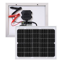 Mighty Max 10 Watt 12V High Efficiency Mono Solar Panel for Wheelchair, Golfcart