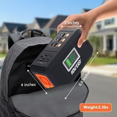 Portable Power Station,120W(240W Peak) Solar Generator