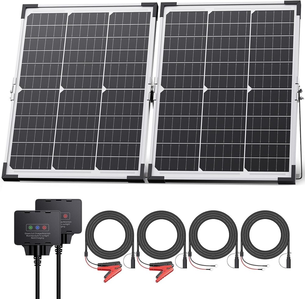 40W 12V Solar Trickle Charger 2PCS 20W 12V Solar Battery Charger Car Battery