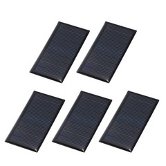 5Pcs 5V 0.3W 60mA Mini Solar Panels, Solar Photovoltaic Power Cells