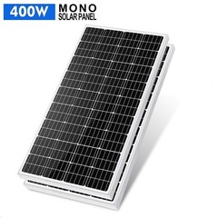 PFCTART 2Pcs 200 Watt Rigid Monocrystalline Solar Panel 12 Volt Home RV Marine