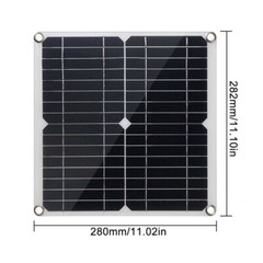 20 Watt 12 Volt Solar Panel Kit Monocrystalline Solar Panel + 10A PWM D6M9