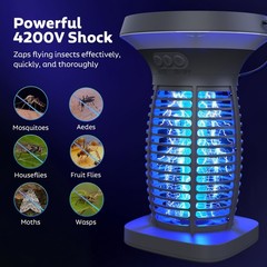 OnBeam Solar Bug Zapper Outdoor, Mosquito Zapper Outdoor Waterproof Electric Fly