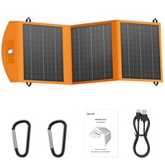Solar Panels 30W Portable Foldable Solar Charger with 5V USB-A and USB-C Fast…