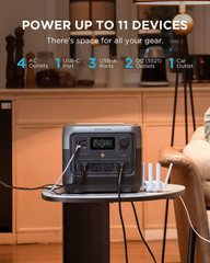 Portable Power Station RIVER Pro, 768Wh Lifepo4 Battery, 70 Min Fast Charging,