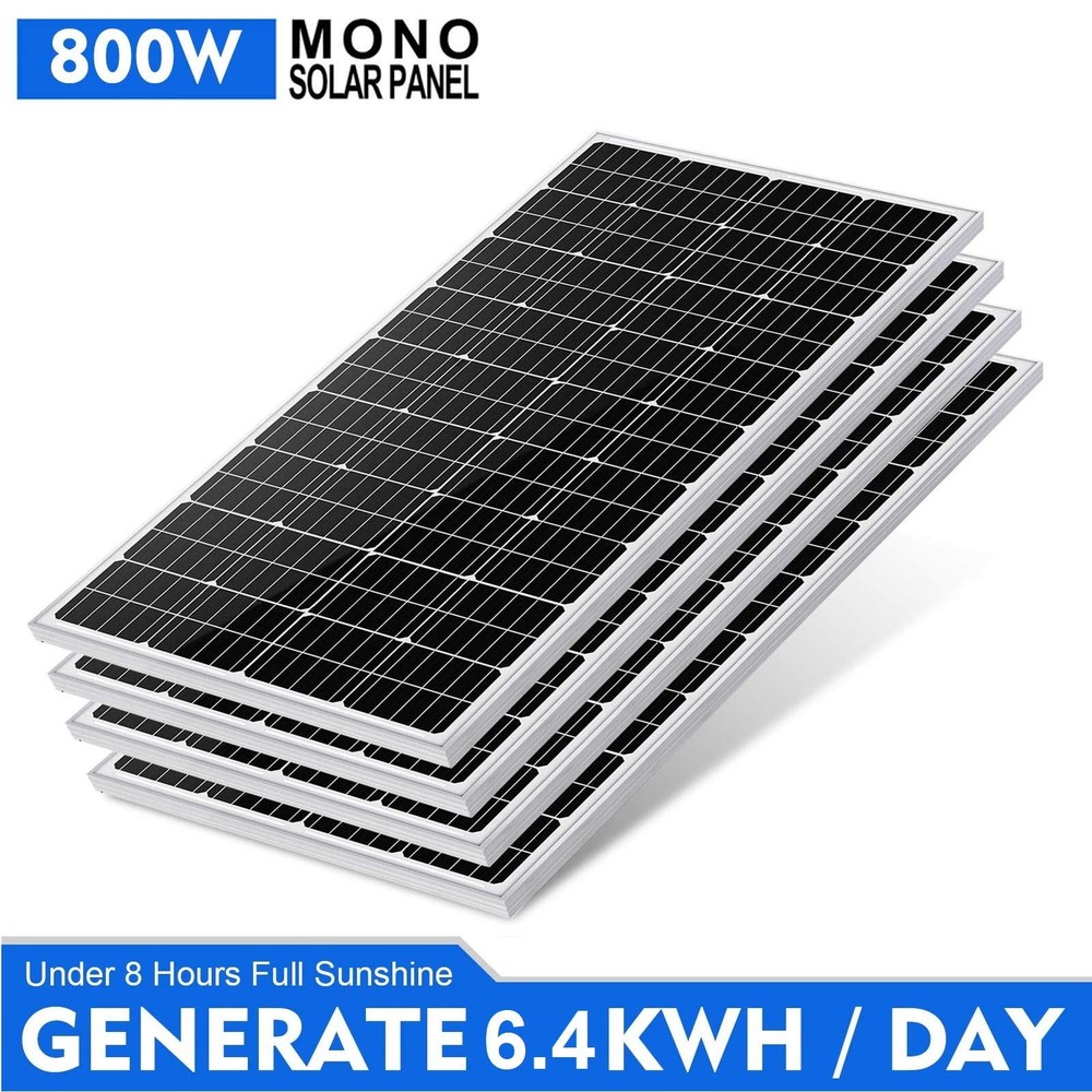 800W Watt Mono Solar Panel 12V Panel Solar RV Camping Home Boat Garten Off Grid