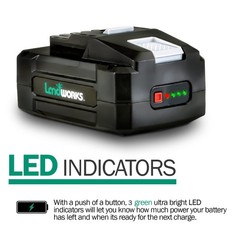 Landworks Super Duty Pro 48V DC 2Ah Lithium Ion Rechargeable Battery 88.8 Watt H