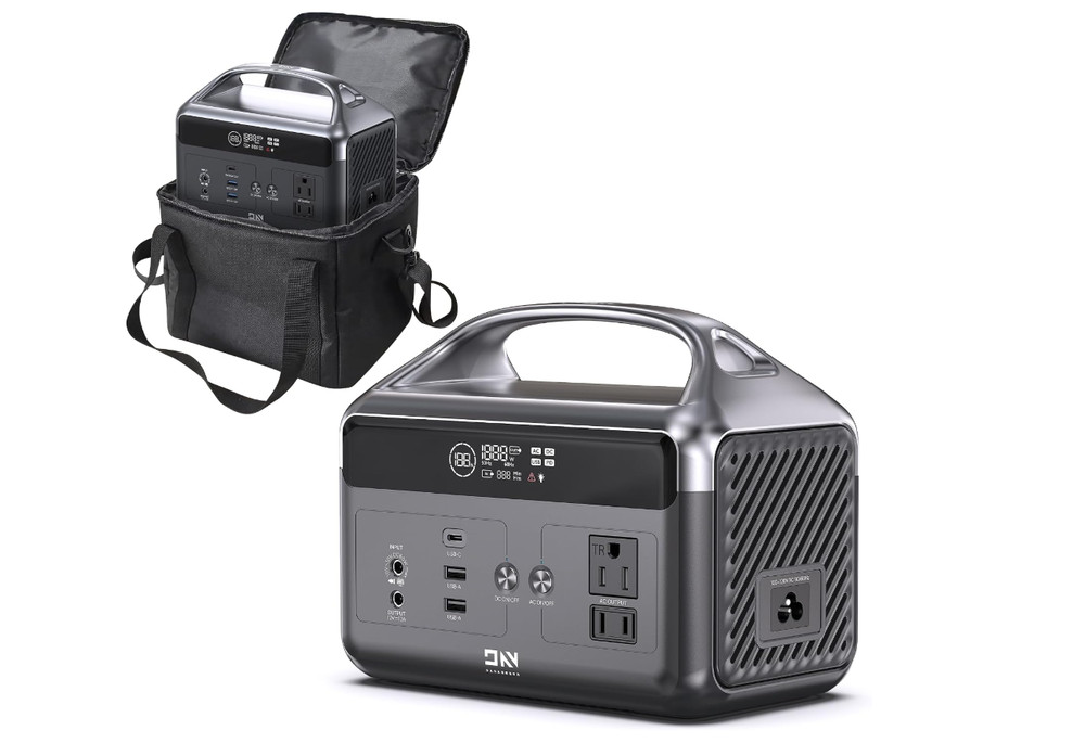 Portable Power Station 192Wh Lifepo4 Battery, Solar Generator with Storage Bag,