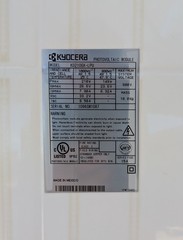 Kyocera KD210GX-LPU Solar Panels Lot of 30 Pieces.