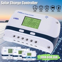 100A Solar Charge Controller 12/24/48V Battery PV Regulator Auto Focus Tracking