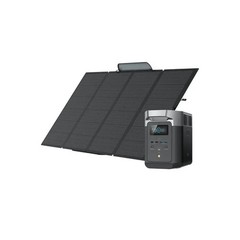 EcoFlow DELTA 2 Portable Power Station with 400W Solar Panel | Charges 7X Faster