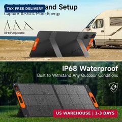 110W Portable Solar Panel for Jackery/EF/Bluetti/Anker/Goal Zero Power Station,